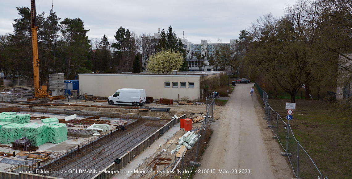 23.03.2023 - Baustelle am Haus für Kinder in Neuperlach